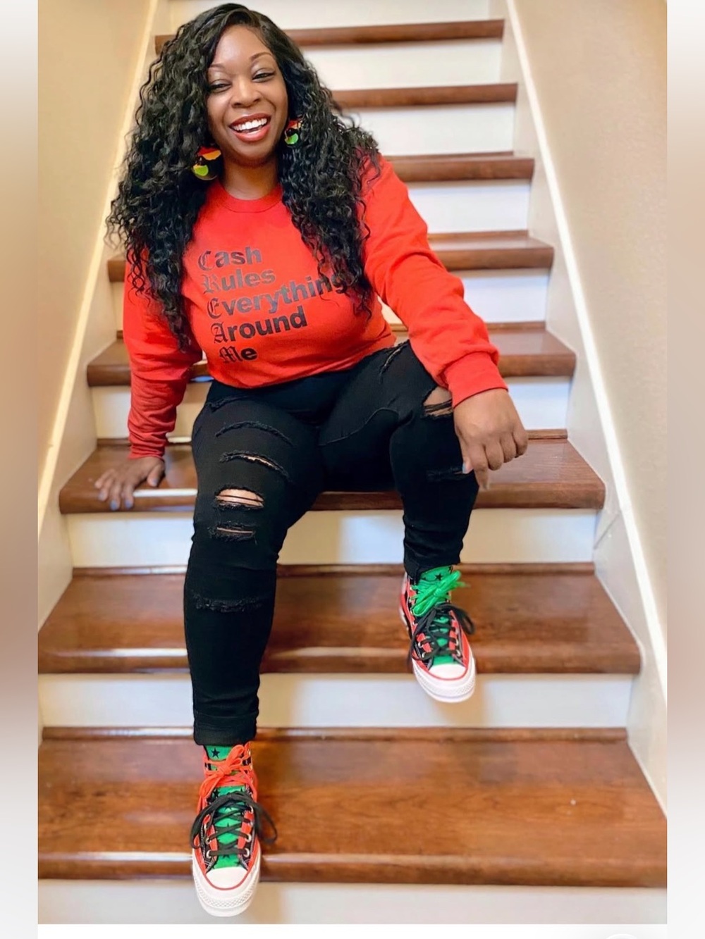 Converse All Star High-Top Sneakers in Denim Tears  ♥️💚🖤 - Picture 2 of 2